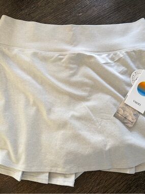 Vuori Light Gray Skort with Built-In Shorts